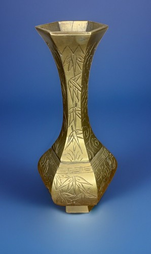 Chinese brass hexagon tulip - chinese,