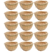 15x round bamboo - round, canary