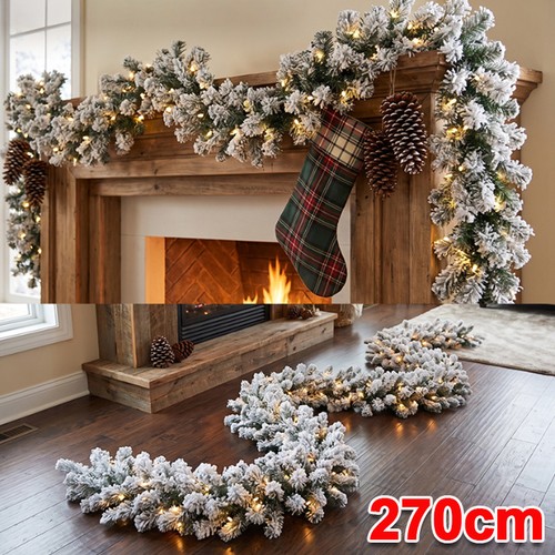 9ft thick snow flocked - thick,
