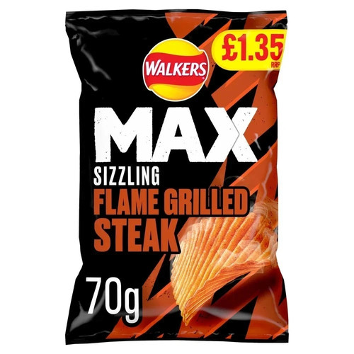 Walkers max flame grilled - walkers,