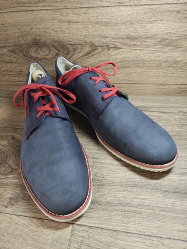 Gino rossi blue nubuck derby - gino,