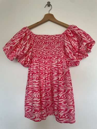 Mochy puff sleeve smock top - mochy,