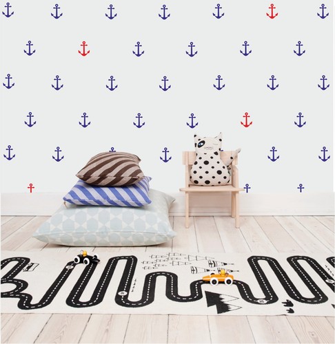 Nautical anchor wall stickers - anchor,