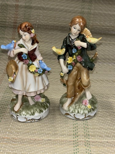 Vintage porcelain figurines - porcelain,