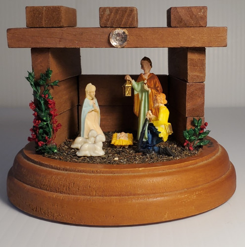 Vtg nativity scene with - vtg, holy