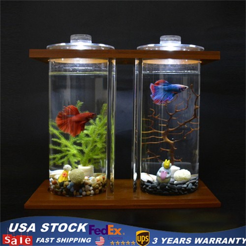 Dual glass desktop fish tank - glass,