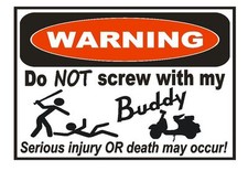 Car Sticker Buddy Moped Scoo