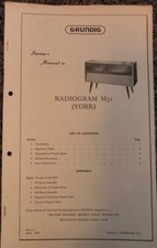 Grundig Radiogram M31 York Service manual