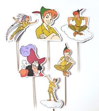 Peter Pan cupcake toppers x6