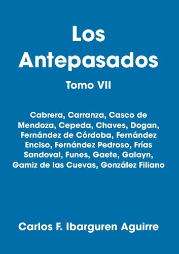 Los antepasados tomo - los, vii