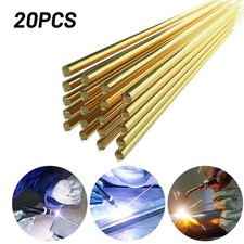 20pcs Brass Welding Wire Brazing Rods Low Temperature Welding Rods Set 1.6*250mm