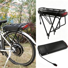 36V 13AH Battery Electric Bicycle LED E-bike with Rear rack Frame seat carrier