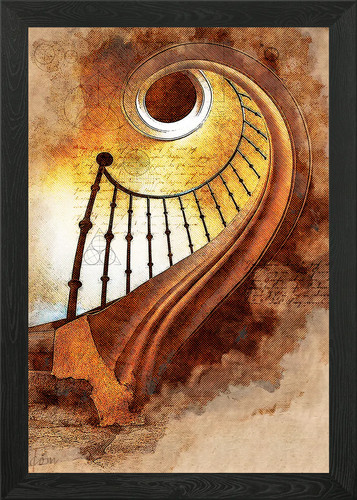 Stairway heaven framed - stairway, to