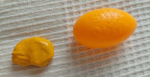 Orange silly putty vintage - putty,