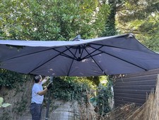 3M Banana Parasol Cantilever Umbrella With Crank & Tilt