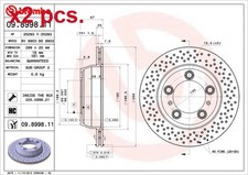 X2 PCS REAR BRAKE DISC ROTOS