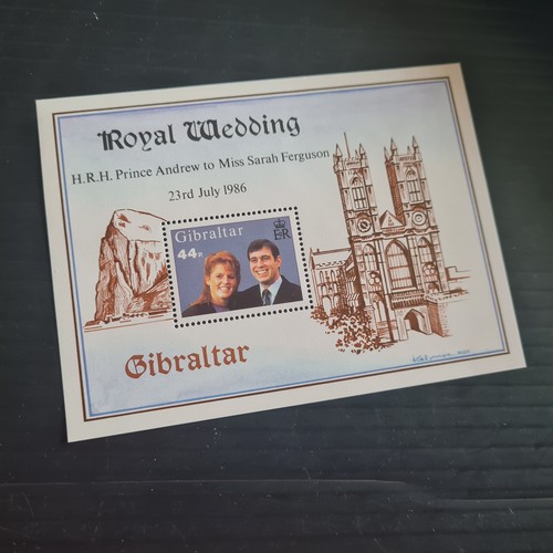 Gibraltar 1986 ms545 - sg, royal