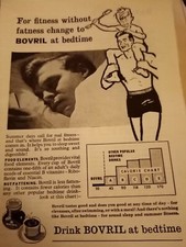 Kcvc14  1960 Ephemera advert drink bovril at bedtime 