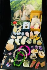 STUNNING GIRLS JOBLOT MINERALS CRYSTALS STARTER SPIRITUAL BUNDLE CHRISTMAS  #G3
