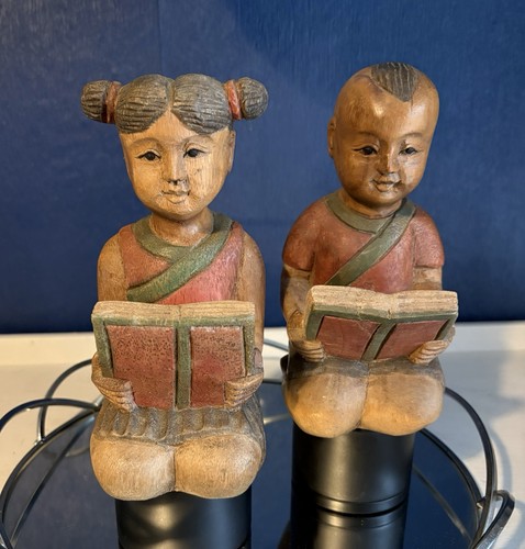 Vintage asian folk art - vintage, hand