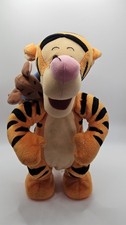 1999 Disney Winnie the Pooh Bouncing Tigger and Roo Plush Toy Working 12'' 