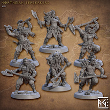 Northmen Berserkers | Artisan Guild Miniatures | Compatible with D&D/AoS