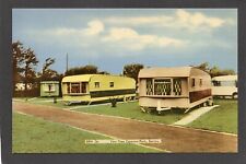 Postcard Berrow nr Burnham on Sea Somerset vintage caravans Yewtree Park