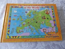 The Seven Continents of The World Jigsaw Book 7 x 48 piece puzzles Book used