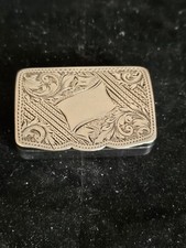 Beautiful Solid Silver Snuff