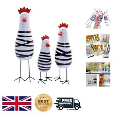 Set of 3 Unique Wooden Chicken