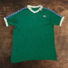 Vintage 1970s 80s NR Ennerre Template Football Shirt Soccer Jersey Green Mens XL