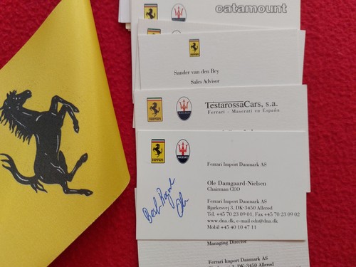Ferrari business cards - ferrari,