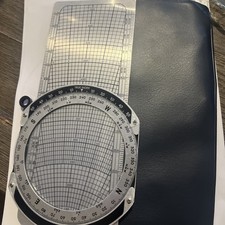 Vtg Jeppesen CSG-9 Metal Flight Slide Graphic Computer & Case E-6B Type