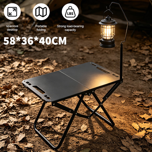 Folding camping table metal - folding,