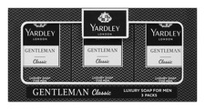 3x Yardley Gentleman Classic Luxury Soap 90g for Men – Premium Bath Bar