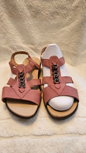 Hotter pink leather - pink, sandals