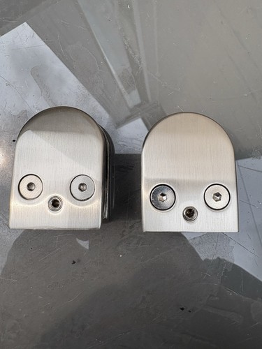 Tough glass clamps - clamps, stainless