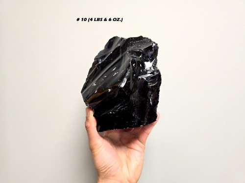 Jumbo obsidian stone crystal - obsidian,