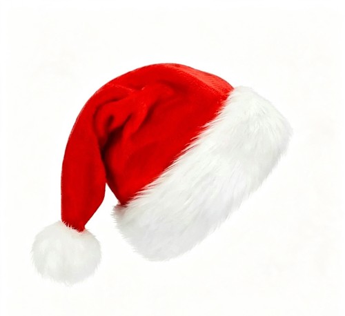 Fluffy red santa - fluffy, hat
