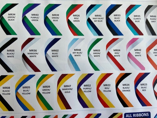 Sports medal ribbons with - sports,