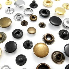 10 12.5 15mm Poppers Snap fastener Press stud Sewing Leather craft Clothes Bags