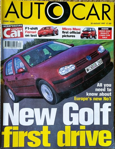 Autocar magazine aug - autocar, 20-aug-97
