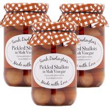Mrs Darlington's Pickled Shallots in Malt Vinegar 450g (d230g) - *PACK OF 3*