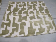 SUPERB QUALITY CUSHION COVERS IN GEOMETRIC DESIGN GOLD AND CREAM CUT VELVET 