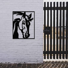 Rusted Metal Horse Head in