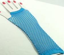Fishnet Gloves Mesh Fingerless Gloves Fish Net Arm Sleeve for Women Girls 80s90s
