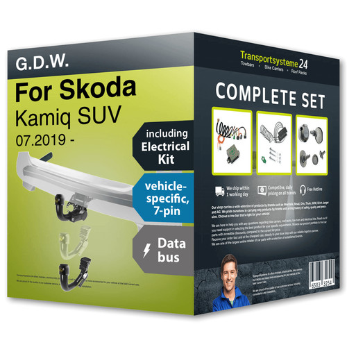 Towbar detachable for skoda - detachable,