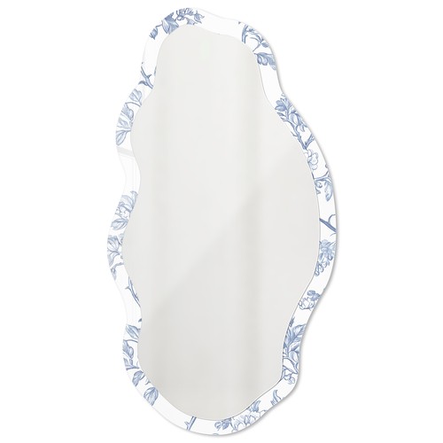 Ornate wall mirror with - ornate,