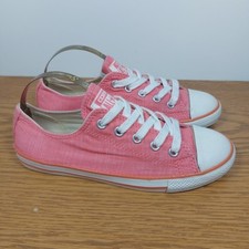 Converse All Star Low Pink pumps Trainers Shoes Sneakers size UK 3 Used 