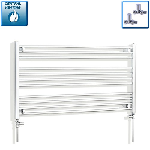 Chrome heated towel rail - chrome,